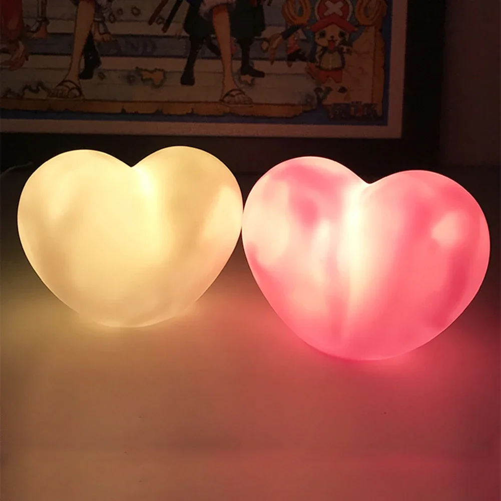 Yellow Desk Setup - Creative Love Heart LED 3D โคมไฟงานแต่งงานโรแมนติกสีแดงสีชมพู