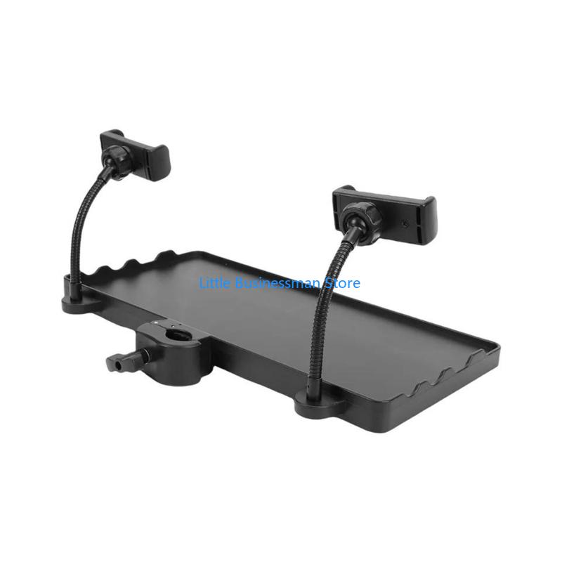 Desk Setup Streaming - ถาดจัดโต๊ะ ABS สำหรับท่อ 3 มม. สำหรับสตรีมมิ่งโทรศัพท์การตั้งค่าคลาสออนไลน์