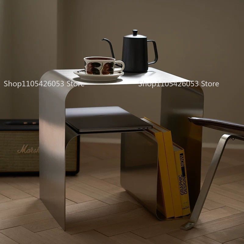 Desk Setup Shelves - ยุคกลาง, บาวเฮาส์, สแตนเลส, โต๊ะข้าง, สร้างสรรค์, ข้างเตียง,