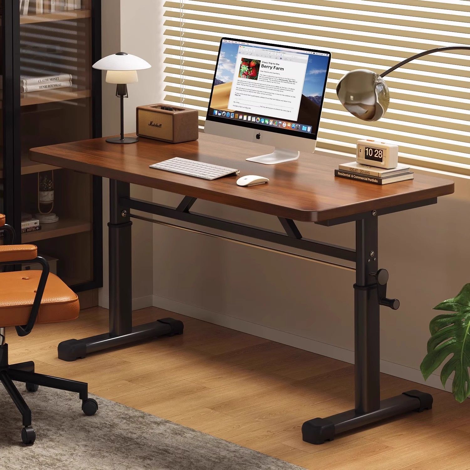 Desk Setup Maker - โต๊ะคอมพิวเตอร์ปรับระดับความสูงได้ทันสมัย โต๊ะทำงานตามหลักสรีรศาสตร์สำหรับบ้านและสำนักงาน โต๊ะเขียนหนังสือที่ทนทาน