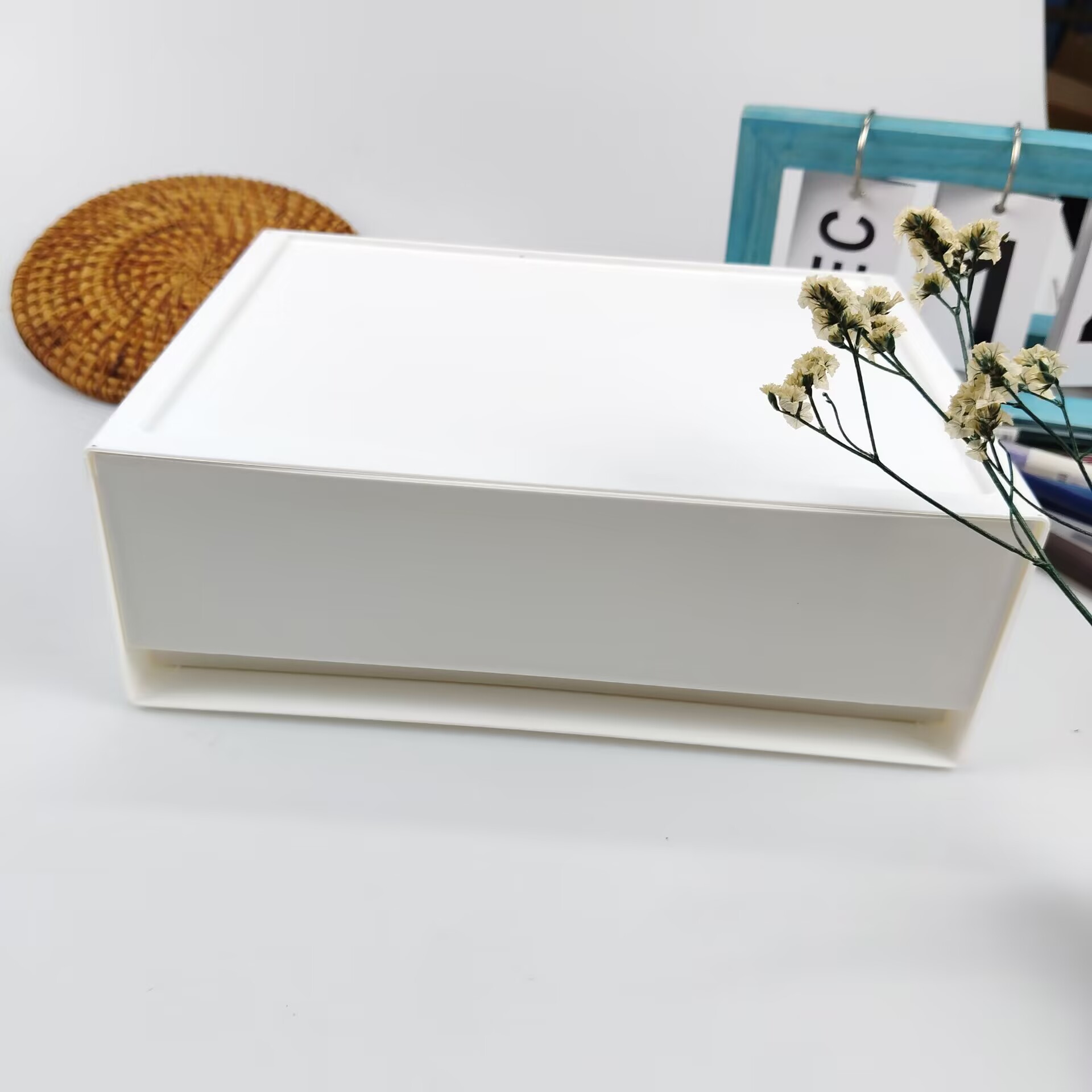 Desk Setup Shelves - กล่องเก็บของบนโต๊ะ, ลิ้นชัก, ชั้นวางเครื่องสำอาง, โต๊ะทำงาน, โต๊ะทำงาน, เครื่องเขียน,
