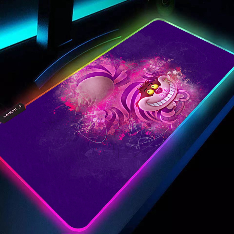 Desk Setup Maker - แผ่นรองเมาส์ขนาดใหญ่ RGB A-Alices in Wonderland สำหรับแล็ปท็อป
