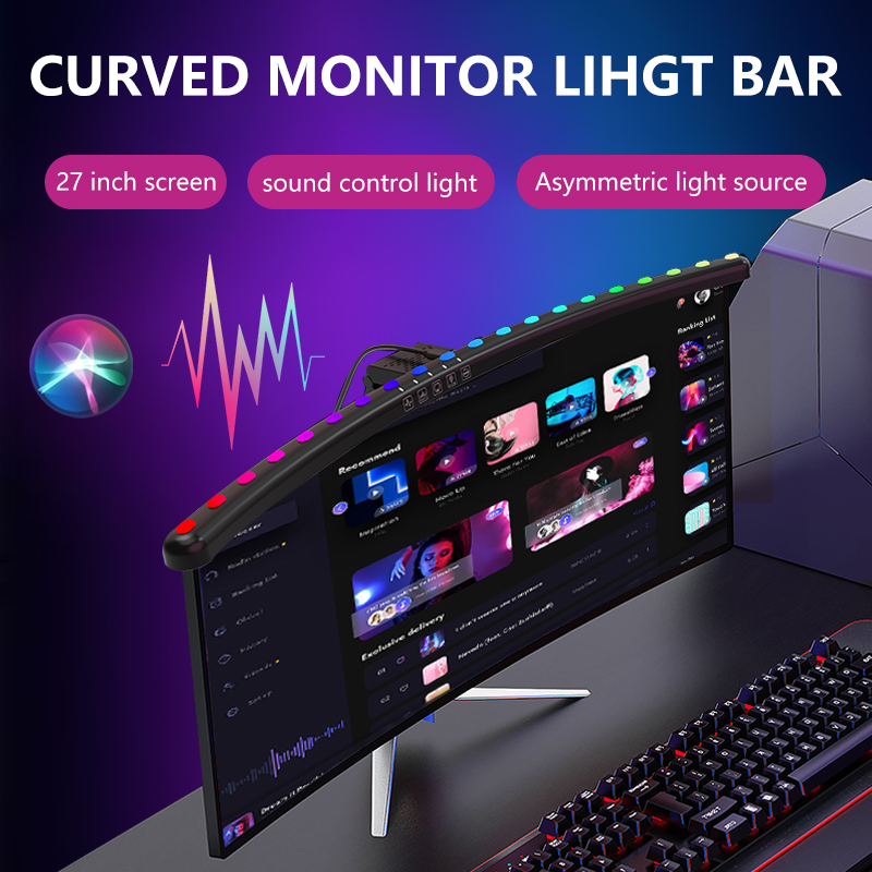 ไฟ RGB แบบแท่งสำหรับจอภาพ สมาร - Desk Setup Pc บทวิจารณ์และราคา