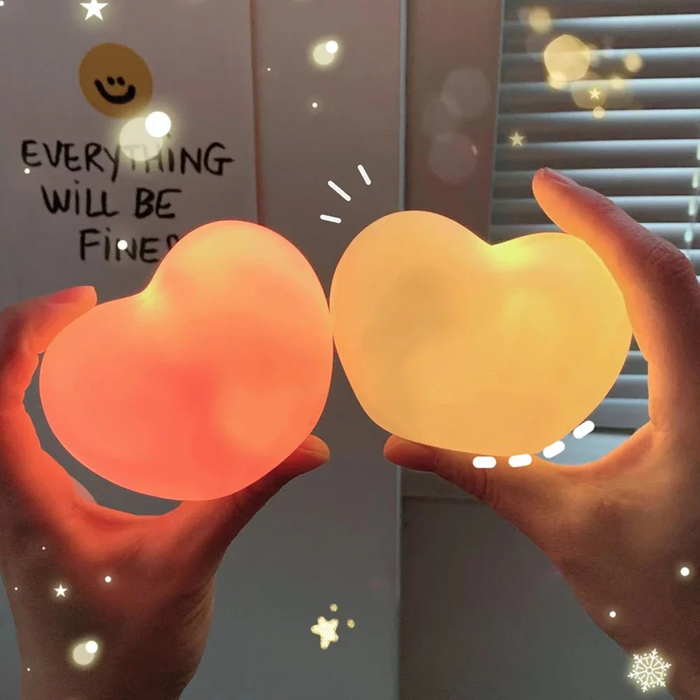 Creative Love Heart LED 3D โคม - Yellow Desk Setup บทวิจารณ์และราคา