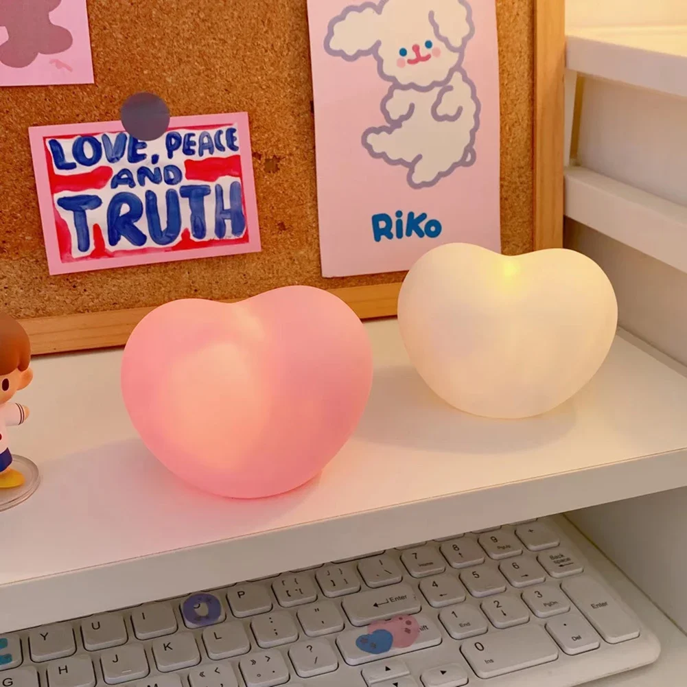 Creative Love Heart LED 3D โคม - Yellow Desk Setup บทวิจารณ์และราคา