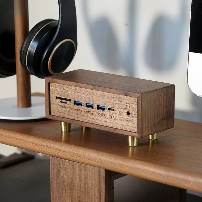 ชุดโต๊ะทำงานสร้างสรรค์ ไม้เนื้ - Desk Setup Black And Wood บทวิจารณ์และราคา