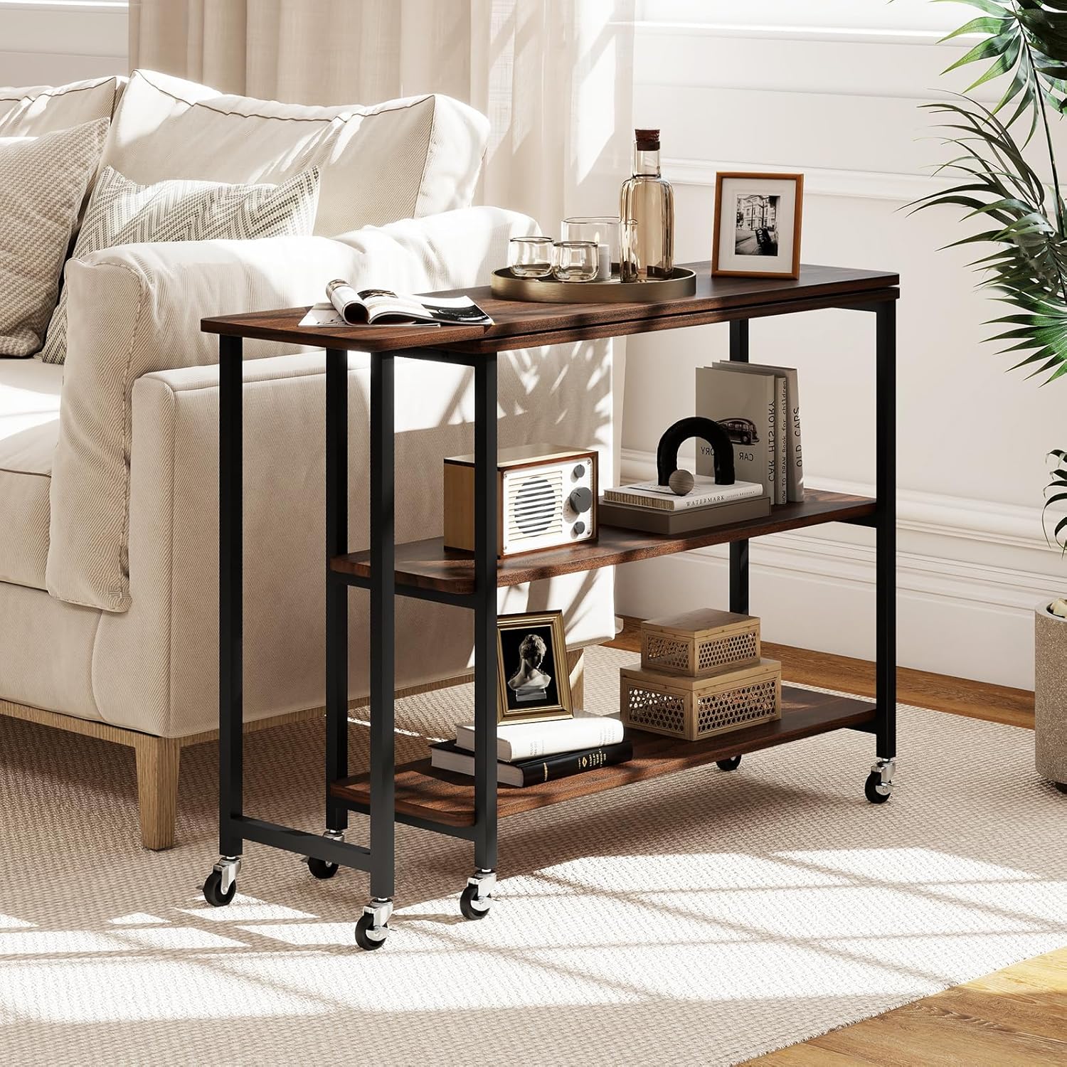 360 °   โต๊ะข้างหมุนได้ 2 ชั้น - Desk Setup Maker บทวิจารณ์และราคา