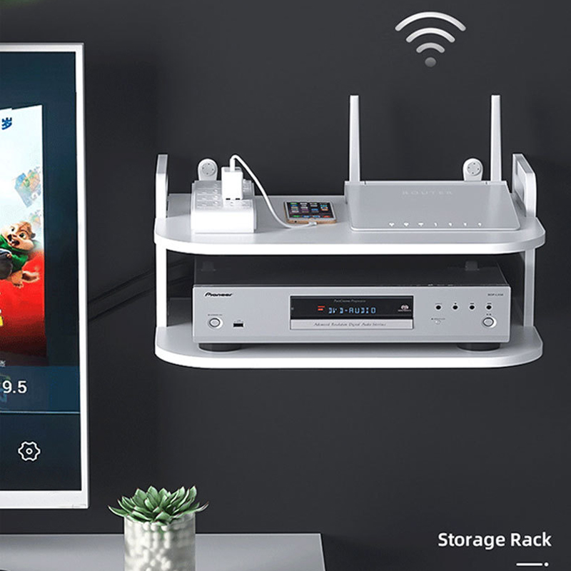 ชั้นวางติดผนังสำหรับจัดเก็บสาย - Desk Setup Shelves บทวิจารณ์และราคา