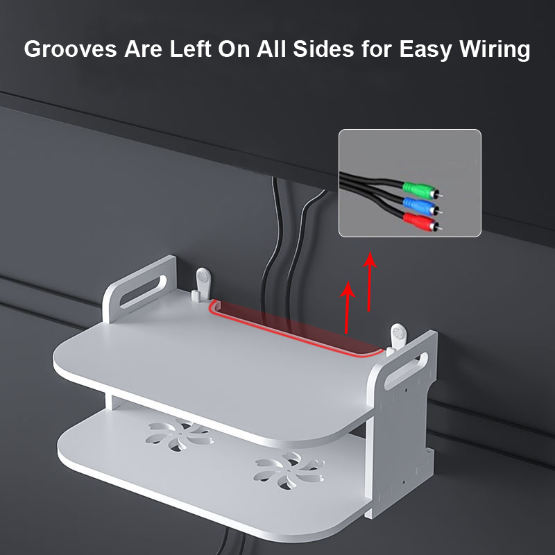 ชั้นวางติดผนังสำหรับจัดเก็บสาย - Desk Setup Shelves บทวิจารณ์และราคา