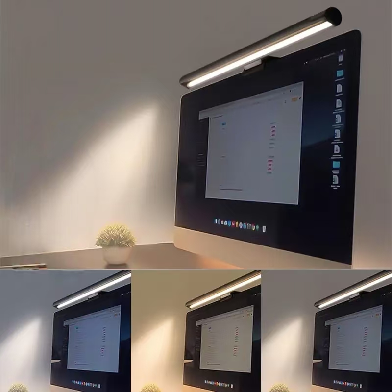 โคมไฟตั้งโต๊ะแบบแขวนจอ LED - ป - Yellow Desk Setup บทวิจารณ์และราคา