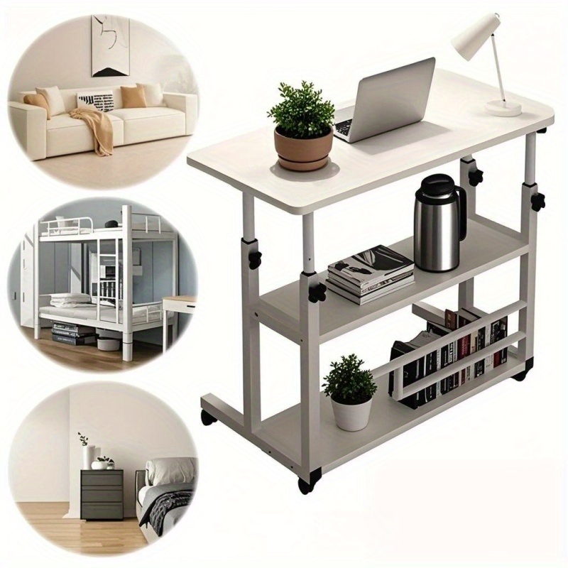 โต๊ะพับอเนกประสงค์พร้อมล้อ ปรั - Desk Setup Shelves บทวิจารณ์และราคา