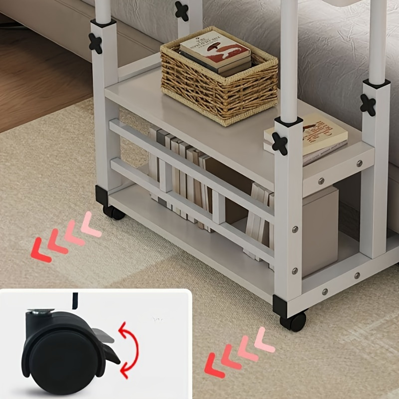 โต๊ะพับอเนกประสงค์พร้อมล้อ ปรั - Desk Setup Shelves บทวิจารณ์และราคา