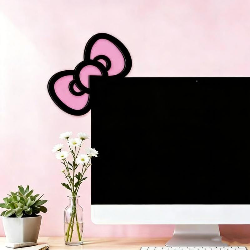 โบว์ไม้ตกแต่งหน้าจอ 1/2 ชิ้น น - Desk Setup Pc บทวิจารณ์และราคา