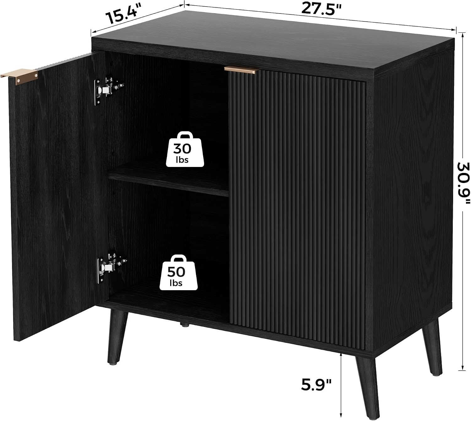 ตู้บุฟเฟ่ต์ลายลูกฟูกพร้อมที่เก - Desk Setup Shelves บทวิจารณ์และราคา