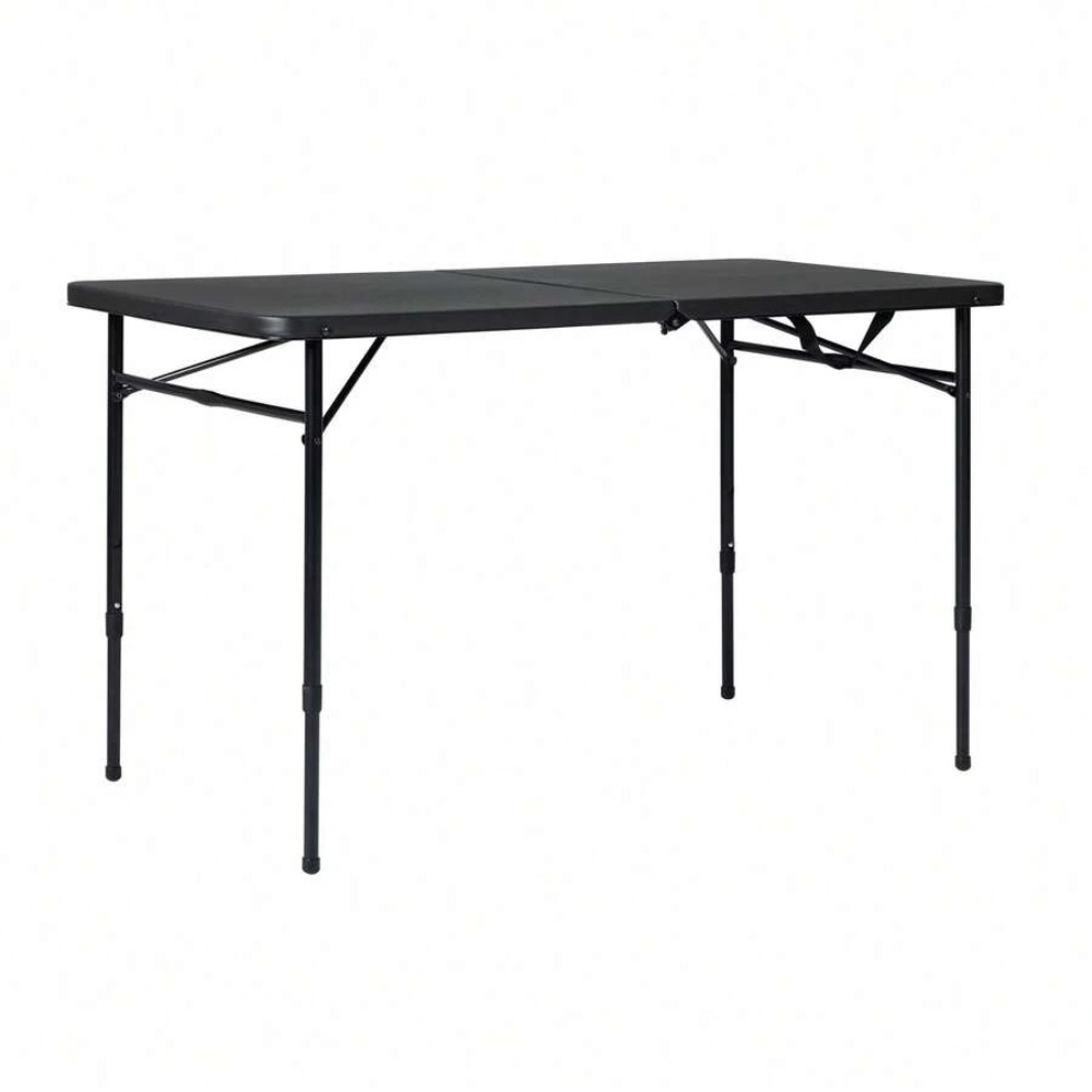 โต๊ะพับได้แบบปรับระดับได้ ขนาด - Desk Setup Black And Wood บทวิจารณ์และราคา