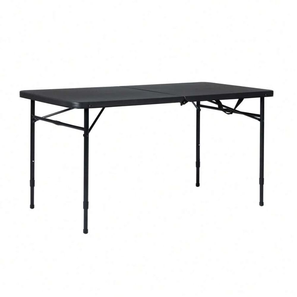 โต๊ะพับได้แบบปรับระดับได้ ขนาด - Desk Setup Black And Wood บทวิจารณ์และราคา