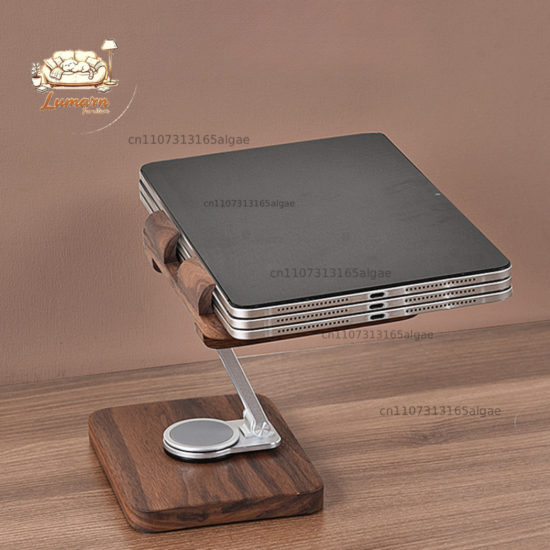 ขาตั้ง iPad ไม้แบล็ควอลนัท หมุ - Desk Setup Black And Wood บทวิจารณ์และราคา