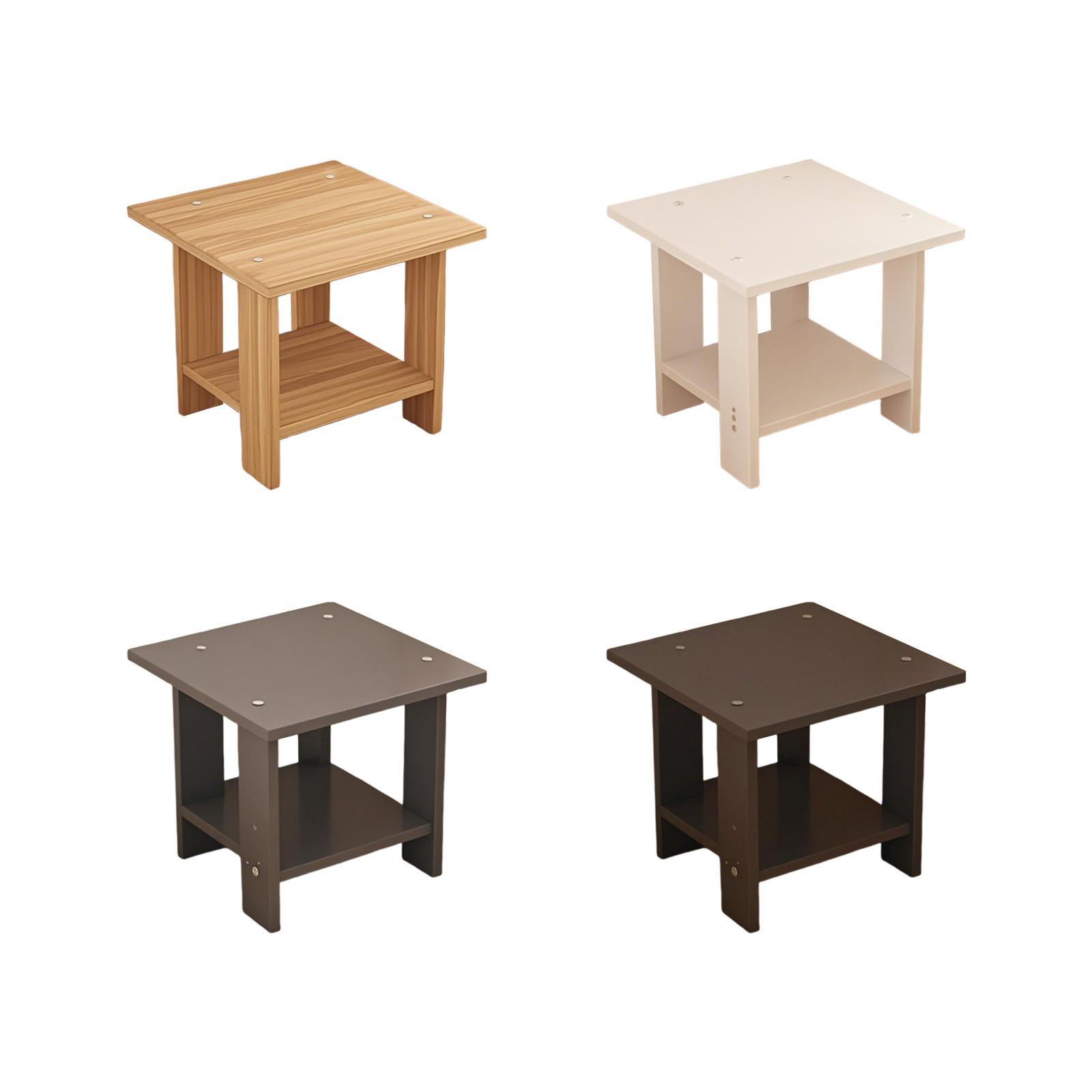 โต๊ะข้างไม้สองชั้นอเนกประสงค์  - Desk Setup Maker บทวิจารณ์และราคา