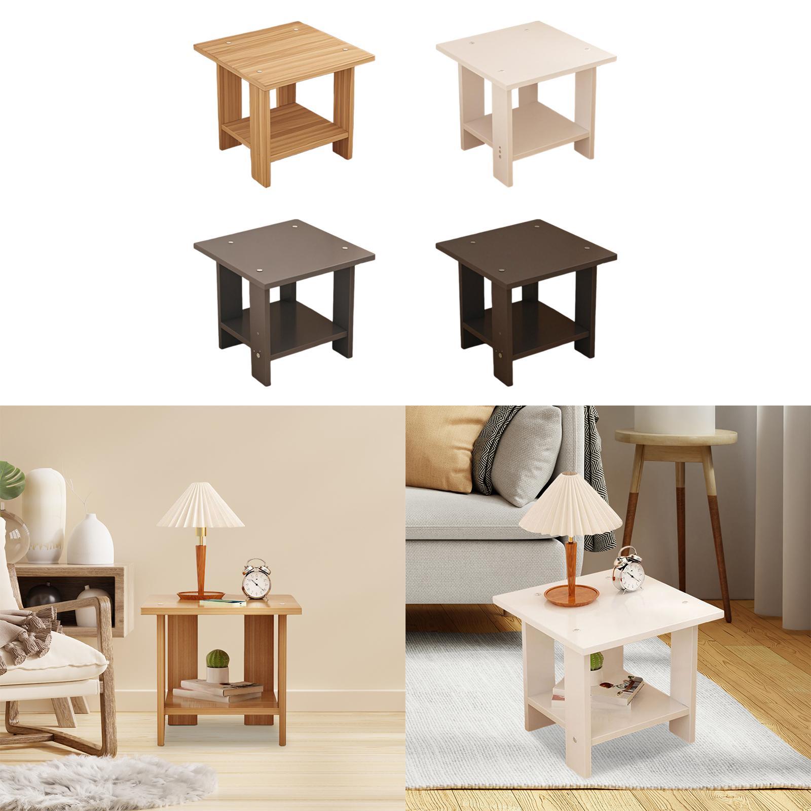 โต๊ะข้างไม้สองชั้นอเนกประสงค์  - Desk Setup Maker บทวิจารณ์และราคา