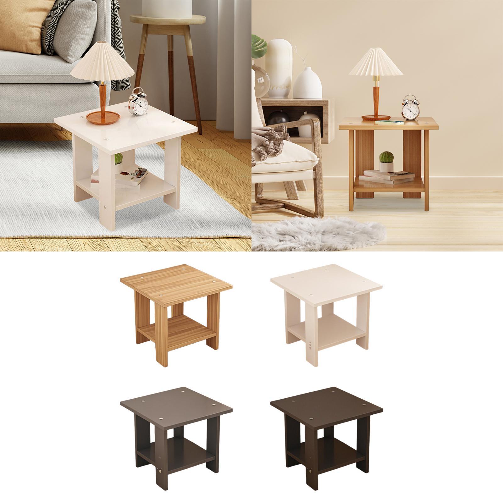 โต๊ะข้างไม้สองชั้นอเนกประสงค์  - Desk Setup Maker บทวิจารณ์และราคา