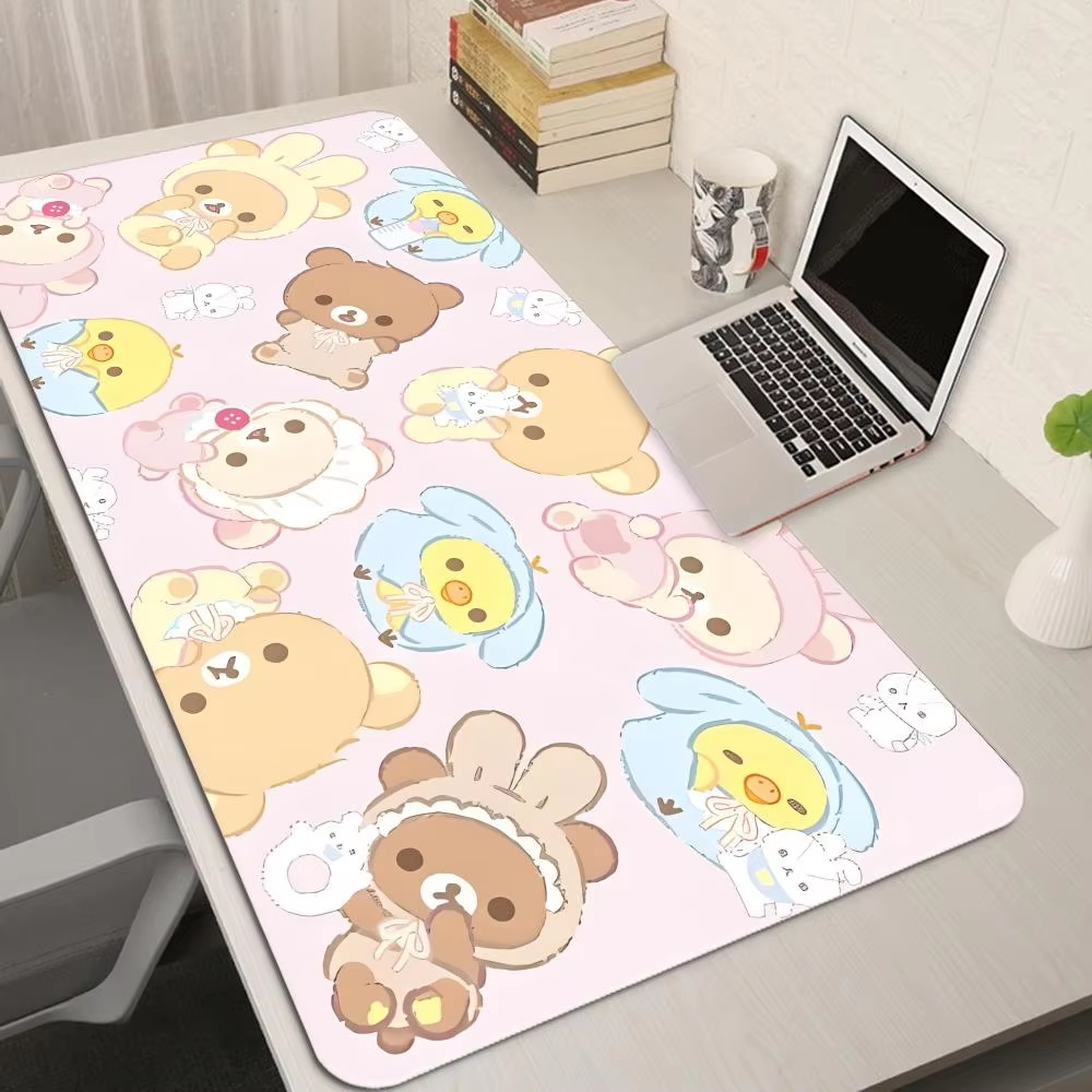 แผ่นรองเมาส์การ์ตูนสีชมพูขนาด  - Yellow Desk Setup บทวิจารณ์และราคา