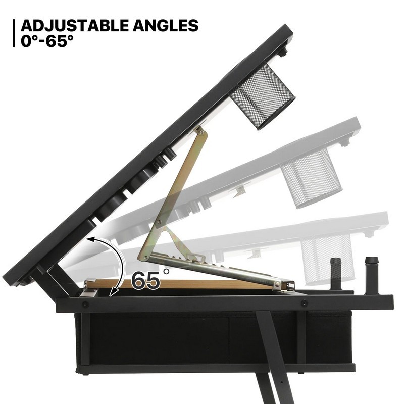 โต๊ะวาดเขียนปรับระดับความสูงได - Desk Setup Pc บทวิจารณ์และราคา