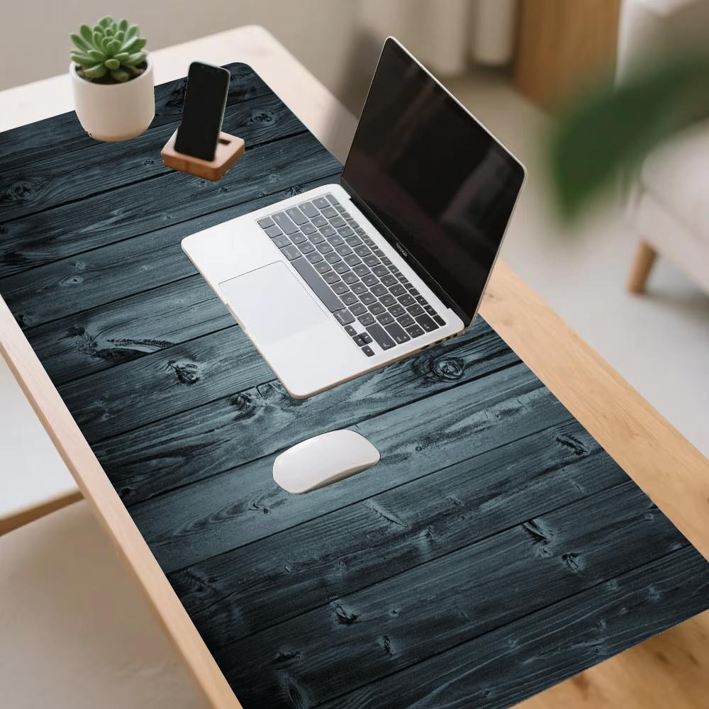 แผ่นรองเมาส์ไม้สีดำ อุปกรณ์ตกแ - Desk Setup Black And Wood บทวิจารณ์และราคา