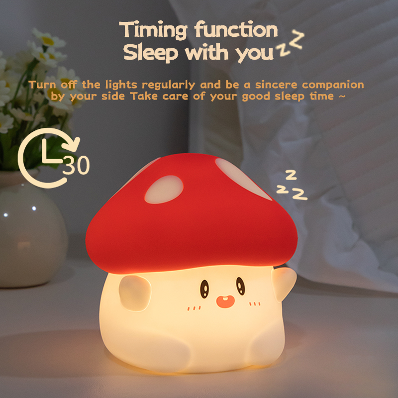 เห็ด Night Light LED ชาร์จ USB - Yellow Desk Setup บทวิจารณ์และราคา