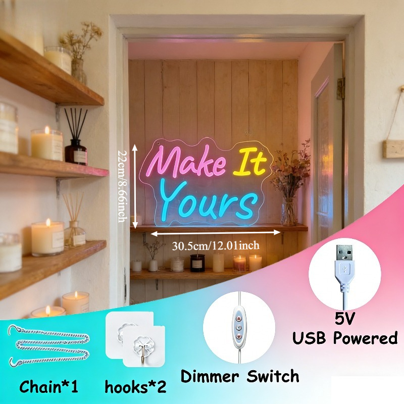 ทำให้เป็นของคุณ ป้ายไฟนีออน LE - Your Desk Setup บทวิจารณ์และราคา