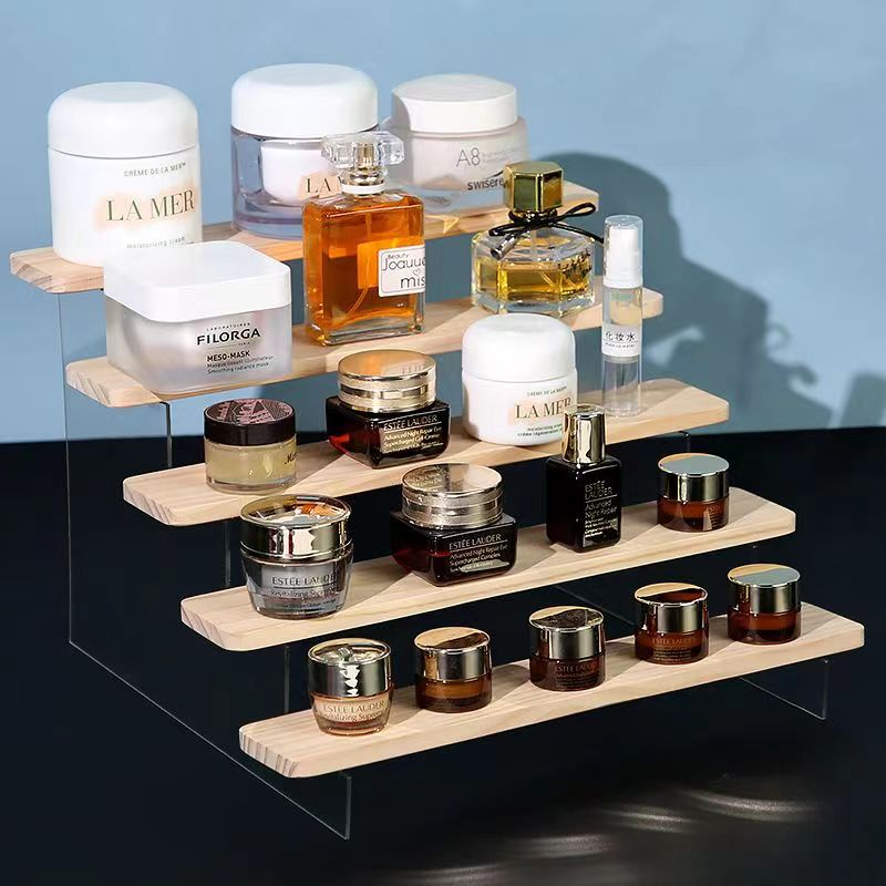 ชั้นวางของอะคริลิคแบบขั้นบันได - Desk Setup Shelves บทวิจารณ์และราคา