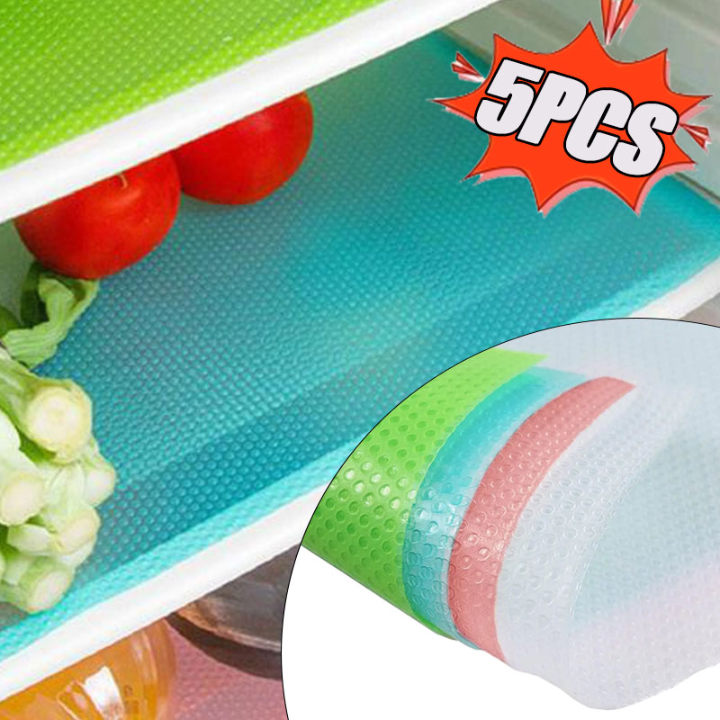 5/3/1PCS ตู้เย็น Mats ตู้เย็น  - Desk Setup Shelves บทวิจารณ์และราคา