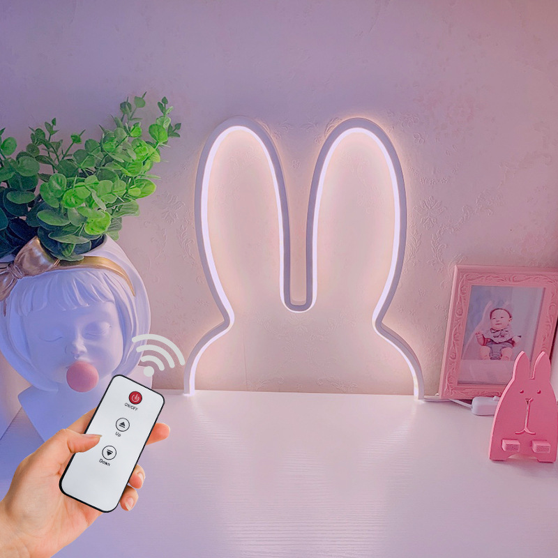 โคมไฟติดผนังรูปกระต่ายน่ารัก ไ - Yellow Desk Setup บทวิจารณ์และราคา