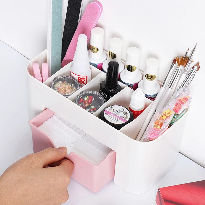 Nail Art Organizer เดสก์ท็อปลิ - Desk Setup Shelves บทวิจารณ์และราคา