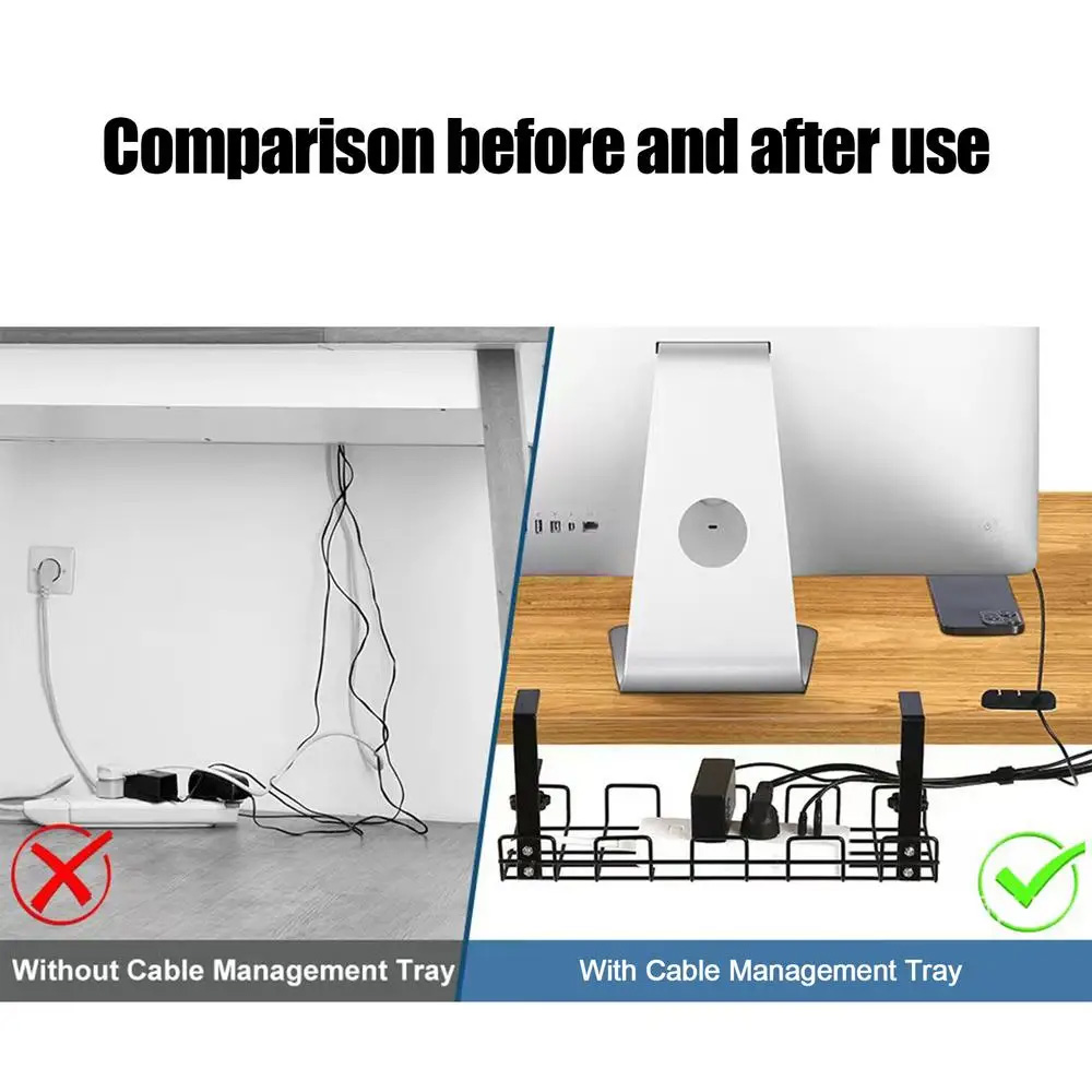 กล่องจัดการสายเคเบิลใต้โต๊ะ CA - Desk Setup Shelves บทวิจารณ์และราคา