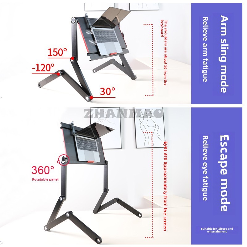 นอนเรียบบนเตียง, โต๊ะแล็ปท็อป, - Desk Setup Pc บทวิจารณ์และราคา